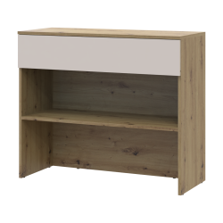 Shoe cabinet Split Oak Artisan / Cashmere chipboard 94x39x80